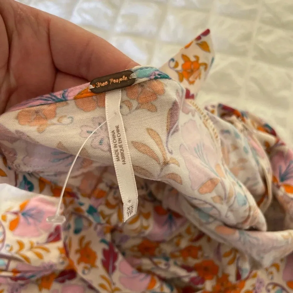 Free People Sasha floral mini dress